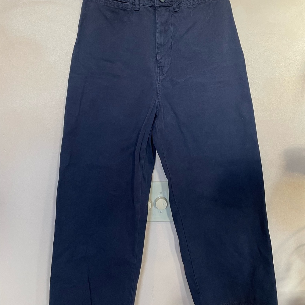 We The Free Navy Blue Wide Leg High Waisted